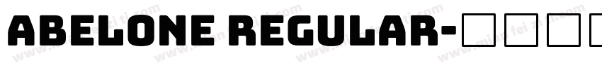 abelone regular字体转换